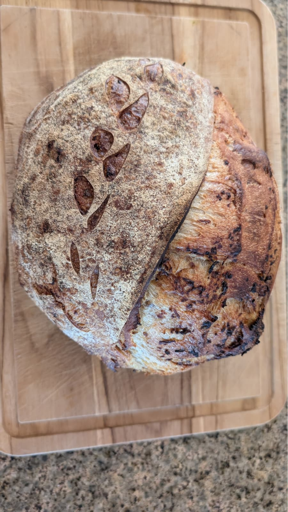 Caramelized Onion Sourdough Loaf